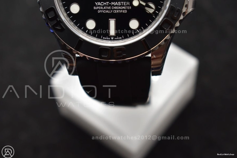 3D 1:1 42mm flex 1213 Yacht-Master VSF Edition Strap Ceramic Black V3 VS3235 Best WaterResistant 226659 Bezel on Oyster (Gain Weight) 1015